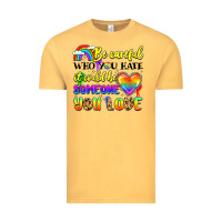 Vintage Mustard be careful who you hate it could be someone you Vintage Tee - LillyAllenDesigns
