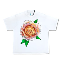 White Fun In The Sun Rose Urban Heavy Tee - LillyAllenDesigns