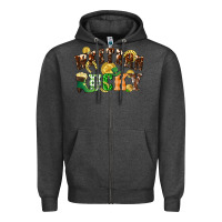 Charcoal Heather Western lucky St. Patrick's Day Zipper Hoodie - CowGirlArtShop