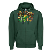 Sports Green Western lucky St. Patrick's Day Zipper Hoodie - CowGirlArtShop