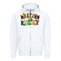 White Western lucky St. Patrick's Day Zipper Hoodie - CowGirlArtShop