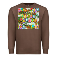 Chestnut Happy Easter Seamless Pattern Premium Sweatshirt - BundleAndBundleShop