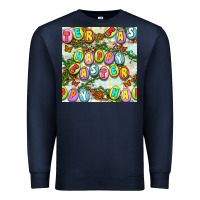 Navy Happy Easter Seamless Pattern Premium Sweatshirt - BundleAndBundleShop
