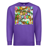 Purple Happy Easter Seamless Pattern Premium Sweatshirt - BundleAndBundleShop