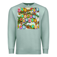 Seafoam Happy Easter Seamless Pattern Premium Sweatshirt - BundleAndBundleShop