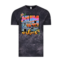 Cloud Black sum mer vibes Vintage Tee - JahusDesignShop