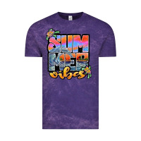Cloud Purple sum mer vibes Vintage Tee - JahusDesignShop