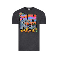 Vintage Black sum mer vibes Vintage Tee - JahusDesignShop