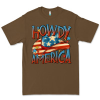 Cacao howdy america Premium Tee - MaliasSmallBusiness