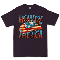 Plum howdy america Premium Tee - MaliasSmallBusiness