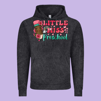 Little Miss Preschool Vintage Hoodie Designed By Bundleandbundleshop