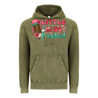 Vintage Olive little miss preschool Vintage Hoodie - BundleAndBundleShop