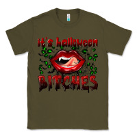 Army Green it's halloween bitches Classic Tee - BundleAndBundleShop