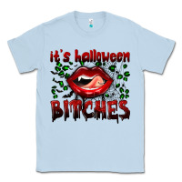 Dusty Blue it's halloween bitches Classic Tee - BundleAndBundleShop