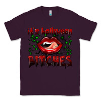 Plum it's halloween bitches Classic Tee - BundleAndBundleShop