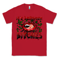Red it's halloween bitches Classic Tee - BundleAndBundleShop