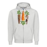 Dove Grey Easter carrot Easter Day Zipper Hoodie - CowGirlArtShop