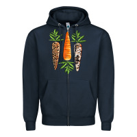Navy Easter carrot Easter Day Zipper Hoodie - CowGirlArtShop
