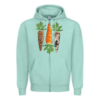 Seafoam Easter carrot Easter Day Zipper Hoodie - CowGirlArtShop