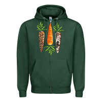Sports Green Easter carrot Easter Day Zipper Hoodie - CowGirlArtShop