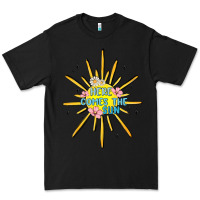 Black here comes the sun Premium Tee - MaliasSmallBusiness