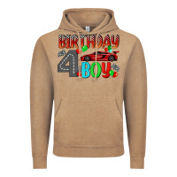 Vintage Coffee birthday boy 4 Vintage Hoodie - BundleAndBundleShop