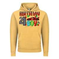 Vintage Mustard birthday boy 4 Vintage Hoodie - BundleAndBundleShop