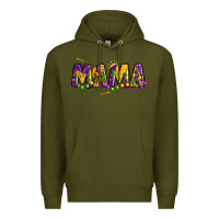 Army Green mama mardi gras Premium Hoodie - OliviaCreatesArt
