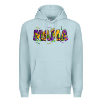Blue Mist mama mardi gras Premium Hoodie - OliviaCreatesArt