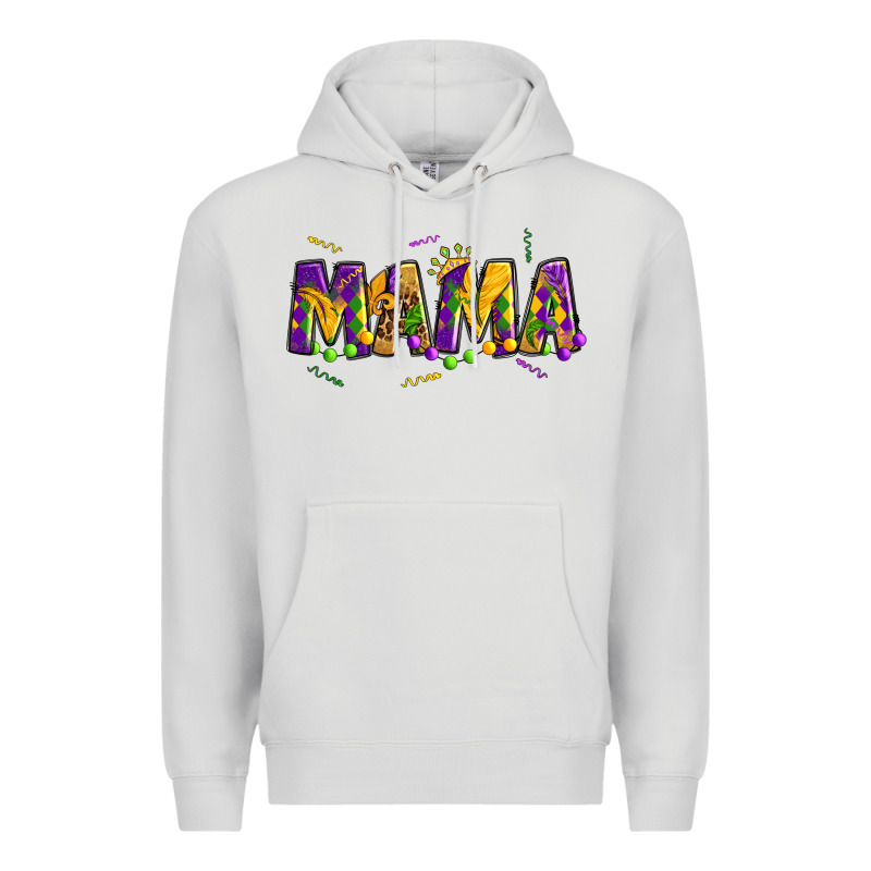 Mama Mardi Gras Premium Hoodie by OliviaCreatesArt | Teevron