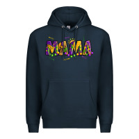 Navy mama mardi gras Premium Hoodie - OliviaCreatesArt