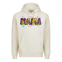 Oatmeal Heather mama mardi gras Premium Hoodie - OliviaCreatesArt