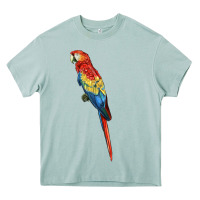Arona Scarlet Macaw Parrot Heavy Core Tee - LillyAllenDesigns