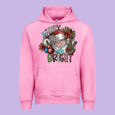 Merry And Bright Urban Hoodie Designed By Sublimationcraftshop