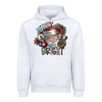 White merry and bright Urban Hoodie - SublimationCraftShop