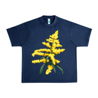 Navy Botanical Goldenrod Urban Heavy Tee - LillyAllenDesigns