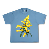 Pebble Blue Botanical Goldenrod Urban Heavy Tee - LillyAllenDesigns