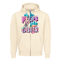 Sandshell Oh for peeps sake Easter Day Zipper Hoodie - CowGirlArtShop