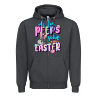 Smoke Oh for peeps sake Easter Day Zipper Hoodie - CowGirlArtShop