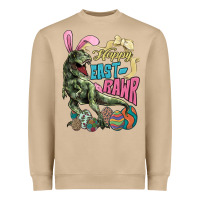 Mushroom Happy Easter Day T-rex Heavyweight Sweatshirt - NancyCooperArtShop