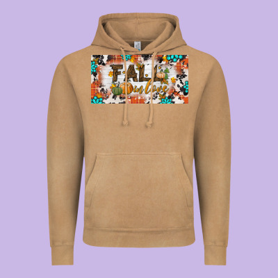 Fall In Love License Plate Vintage Hoodie Designed By Bundleandbundleshop