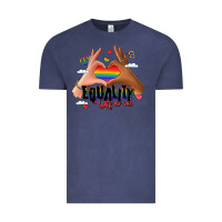 Vintage Denim equality hurts no one lgbtq hands Vintage Tee - LillyAllenDesigns