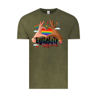 Vintage Olive equality hurts no one lgbtq hands Vintage Tee - LillyAllenDesigns