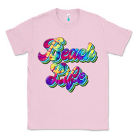 Bubblegum Pink beach life Classic Tee - JahusDesignShop
