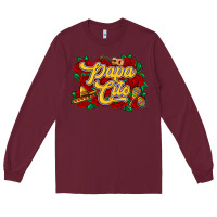 Burgundy Papa cito Long Sleeve Tee - RanaPortraitStore