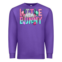 Purple Little Bunny Easter Premium Sweatshirt - BundleAndBundleShop