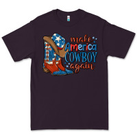 Plum make america cowboy again Premium Tee - MaliasSmallBusiness
