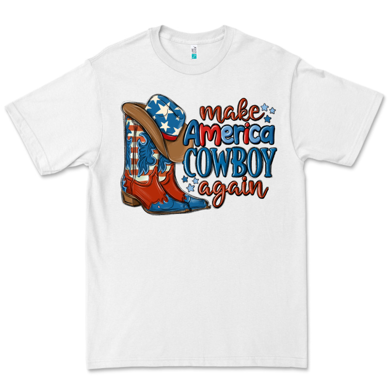 Make America Cowboy Again Premium Tee by MaliasSmallBusiness | Teevron