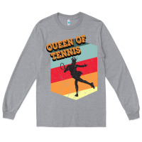 Heather Grey Queen Of Tennis Long Sleeve Tee - Bettercallsaul