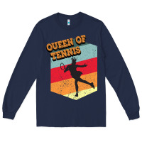 Navy Queen Of Tennis Long Sleeve Tee - Bettercallsaul